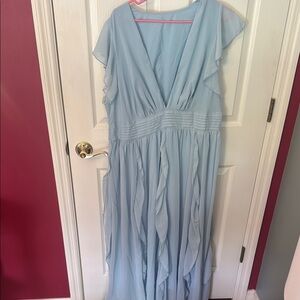 SHEIN Light Blue Maxi Dress